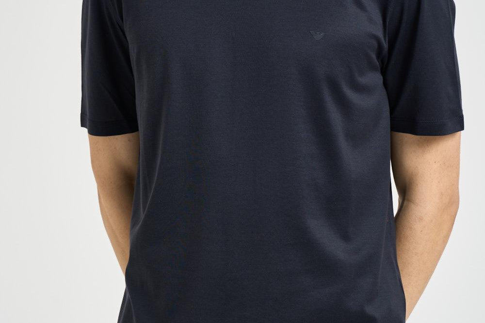 T-shirt uomo girocollo blu EM005491 AF24839UB118 EMPORIO ARMANI 