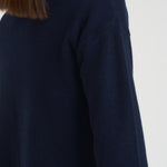 Cardigan donna blu notte. GIUSEPPA NAVY ABSOLUT CASHMERE. 