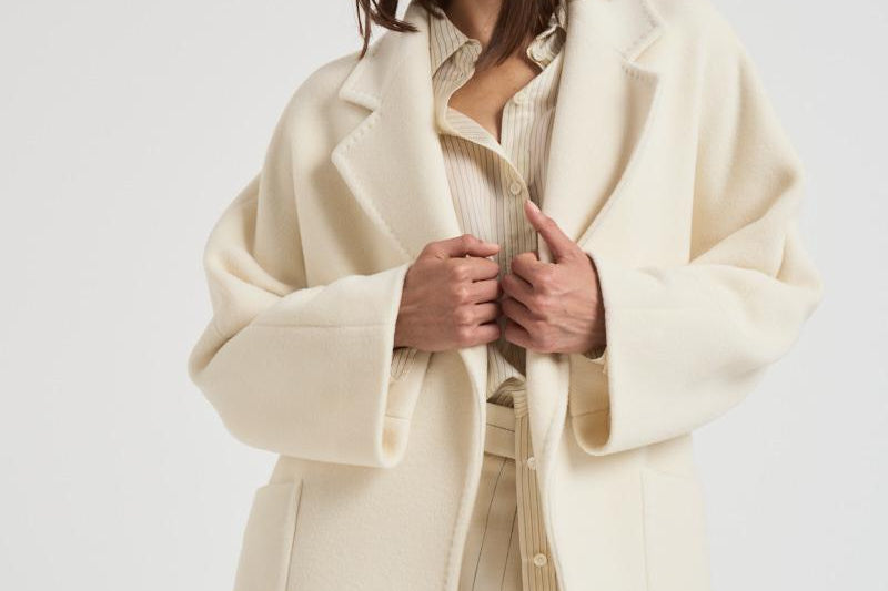 Cappotto donna Charlize lungo panna CHARLIZE E30007PANNA TAGLIATORE 