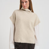 Maglia donna gilet panna D540924 LACOON084BURRO P.a.r.o.s.h. 