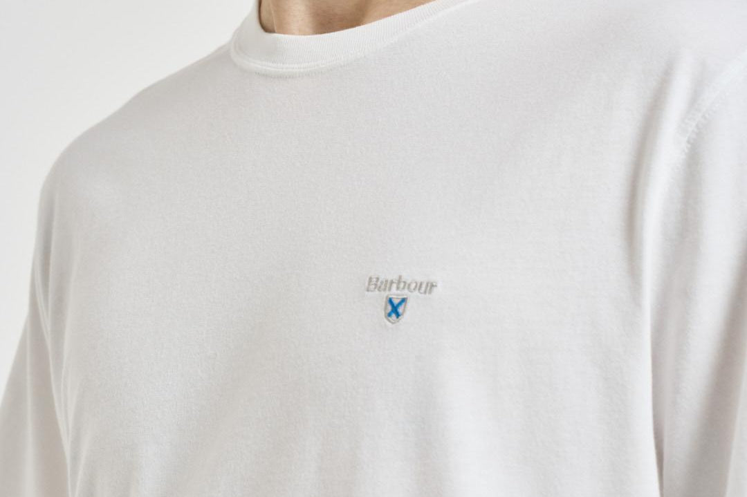 T-shirt uomo girocollo bianca MTS0670 WH11 BARBOUR 