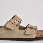 Sandalo arizona donna in suede 951303 TAUPE BIRKENSTOCK 