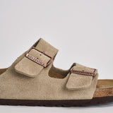Sandalo arizona donna in suede 951303 TAUPE BIRKENSTOCK 