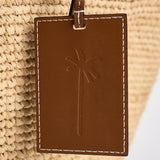 Borsa donna in rafia ecru V8.8DZ NATURAL MANEBI' 