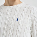 Maglia uomo a trecce bianca 710775885 033 RALPH LAUREN 
