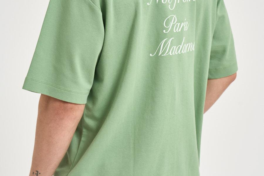 T-shirt uomo girocollo verde salvia TS209 CO002LIGHTGREEN DROLE DE MONSIEUR 