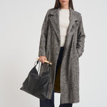 Cappotto donna doppiopetto sale e pepe 82081 NERO LOKITA MILANO 