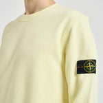 Felpa uomo girocollo gialla 6100060 S0051V003C STONE ISLAND 