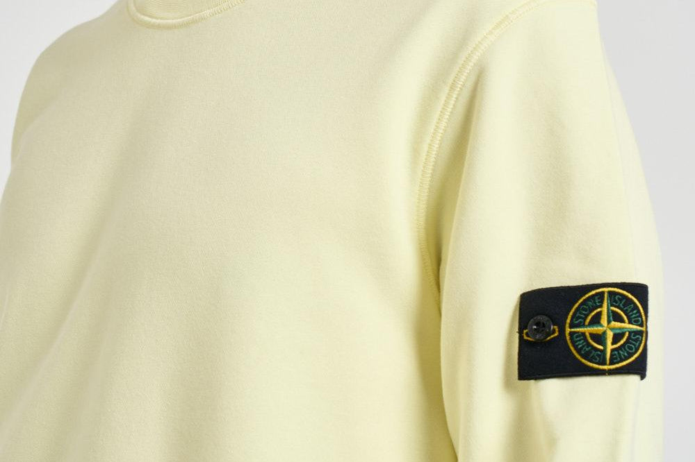 Felpa uomo girocollo gialla 6100060 S0051V003C STONE ISLAND 