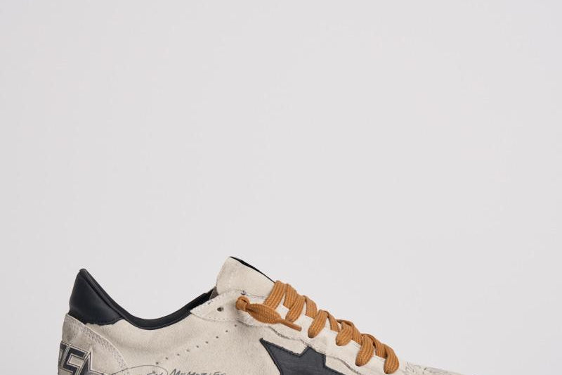 Sneakers ballstar uomo in suede GMF00117 F00757860336 GOLDEN GOOSE 
