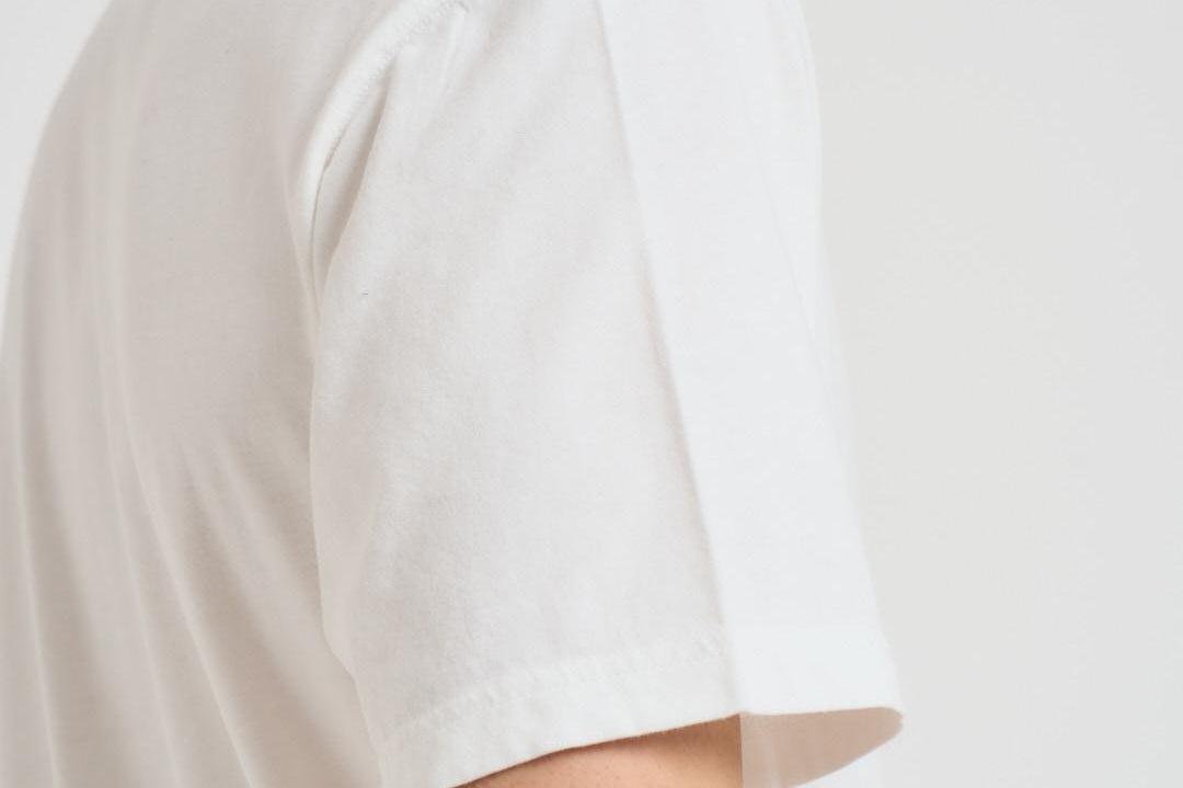 T-shirt uomo girocollo panna con ricamo ARNOTTWM APR10EMB MC2 SAINT BARTH 