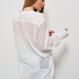 Camicia donna panna semitrasparente 13894 6060 FORTE FORTE 