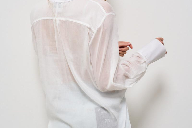 Camicia donna panna semitrasparente 13894 6060 FORTE FORTE 