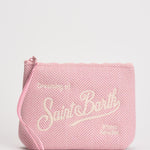 Pochette donna Aline in lana rosa ALINE WOOLHER21 MC2 SAINT BARTH 