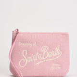 Pochette donna Aline in lana rosa ALINE WOOLHER21 MC2 SAINT BARTH 