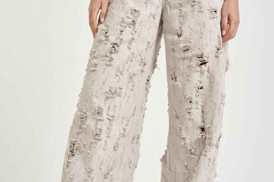 Jeans donna Bethany con rotture grigio BETHANYBULLDESTROY WINDGREY HAIKURE 