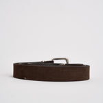 Cintura uomo in suede marrone VZ18 MORO ACCADEMIE TESSILI 
