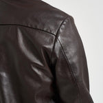Giubbotto uomo in ecopelle moro ELVIS TANNING06 THE JACK LEATHERS 