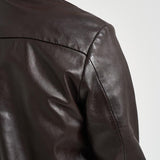Giubbotto uomo in ecopelle moro ELVIS TANNING06 THE JACK LEATHERS 