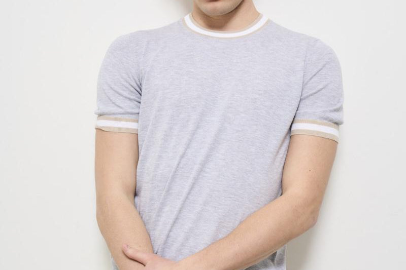 T-shirt uomo girocollo grigia 57135 20671052 GRAN SASSO 