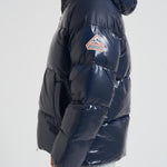 Piumino uomo corto lucido blu notte STEVE 4004 PYRENEX 