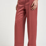 Pantaloni donna dritto rosso mattone A04210D 01926124 PESERICO 