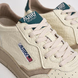 Sneakers uomo Medalist Low panna e verde AULM NE18 AUTRY 