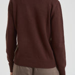 Maglia donna girocollo marrone NEWQUEEN ASKYCLUB18 MC2 SAINT BARTH 