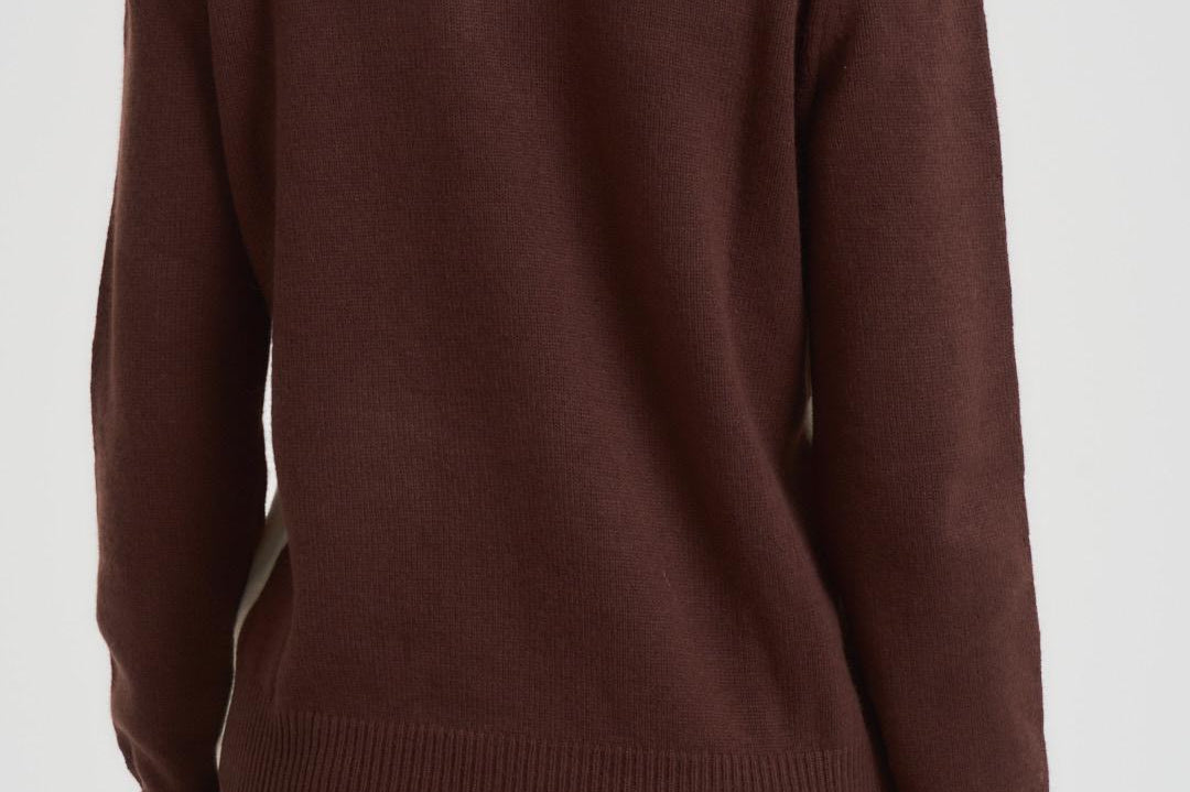 Maglia donna girocollo marrone NEWQUEEN ASKYCLUB18 MC2 SAINT BARTH 