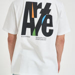 T-shirt uomo con stampa bianca 141T 100 ARTE ANTWERP 
