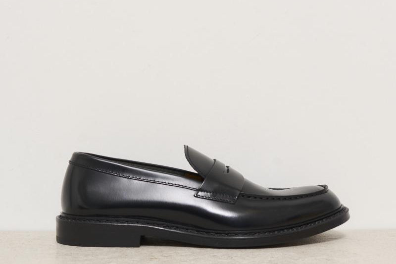 Mocassino uomo in pelle nero 2405 HORSENERO DOUCAL'S 