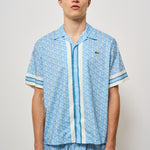 Camicia uomo monogram celeste CH9094 GIL LACOSTE 