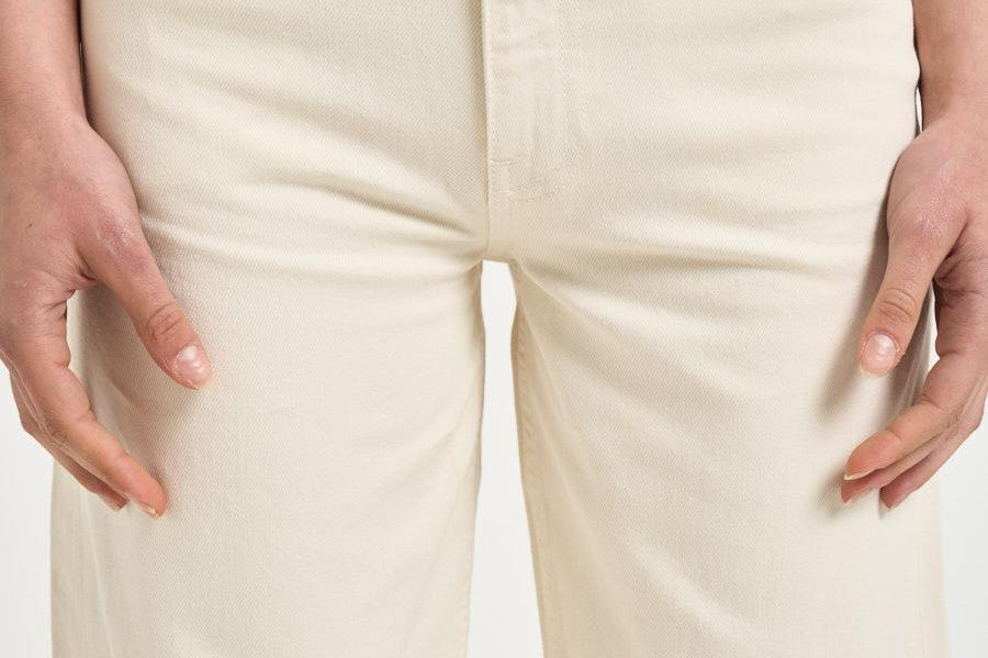 Jeans donna Brie in denim panna 12211 CREAM ANINE BING 