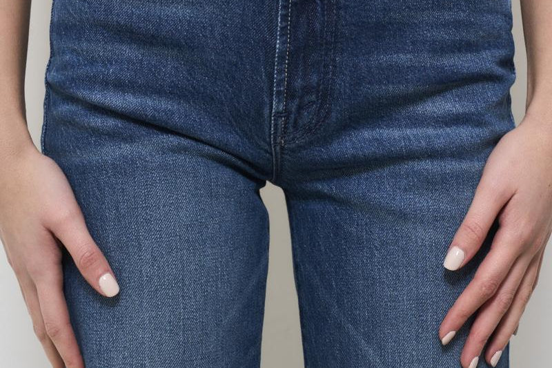 Jeans donna in denim scuro 109471296 WCH MOTHER 