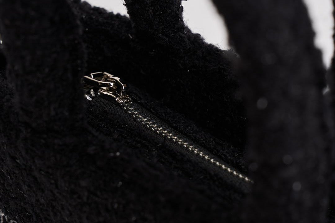 Borsa donna Vanity Tweed mini in lana nero VANITYMNTWEED 00 MC2 SAINT BARTH 