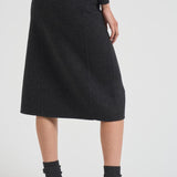 Gonna donna midi Leak grigio antracite D621523 LEAK020ANTRACITE P.a.r.o.s.h. 
