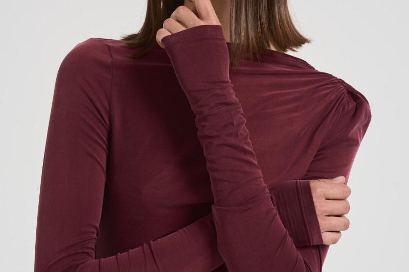 Abito lungo asimmetrico donna T180129A ROUGENOIR THE ANDAMANE 