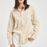 Camicia donna a righe giallo pastello 211910743 505 RALPH LAUREN 