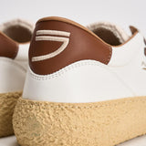 Sneakers uomo Vintage Whale bianche e marrone VINTAGE BARK PURAAI 