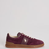 Sneakers uomo in suede e pelle bordeaux 809973707 003 RALPH LAUREN 