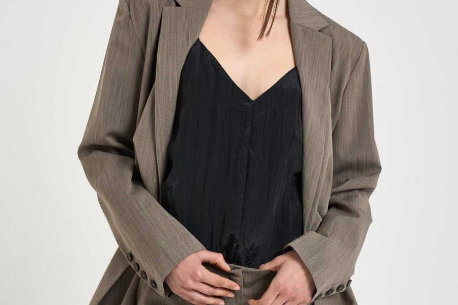 Pantaloncino donna tailoring tortora SISSY BROWNTERRA IRO 