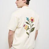 Camicia uomo in cotone panna LDM310155 215215IVORY LES DEUX 