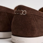 Mocassino uomo in suede marrone 803P09766 001 RALPH LAUREN 
