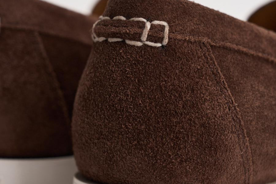 Mocassino uomo in suede marrone 803P09766 001 RALPH LAUREN 