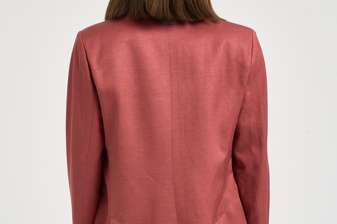 Blazer donna doppiopetto rosso mattone A01214D 01926124 PESERICO 