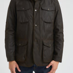 Giacca uomo in cotone cerato Ogston oliva MWX0700 OL51 BARBOUR 
