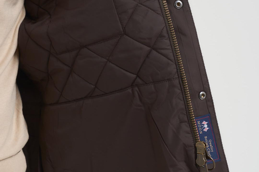 Giubbotto uomo Bedale in lana check marrone MWO0288 OL91 BARBOUR 