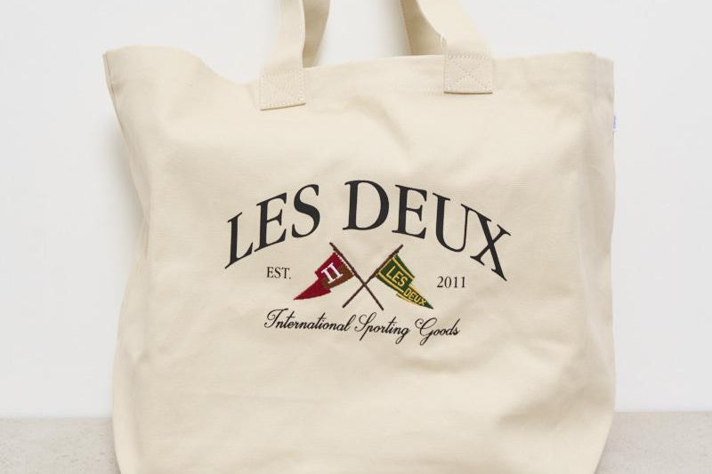 Tote Bag uomo con stampa LDM940109 215215IVORY LES DEUX 