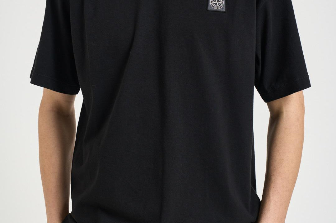 T-shirt uomo girocollo nera 2100030 S0115V0029 STONE ISLAND 