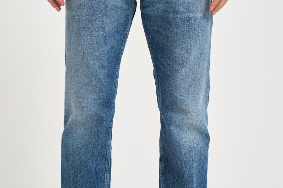 Jeans uomo tapered crop in denim medio MUSSO UP518 341 DEPARTMENT FIVE 